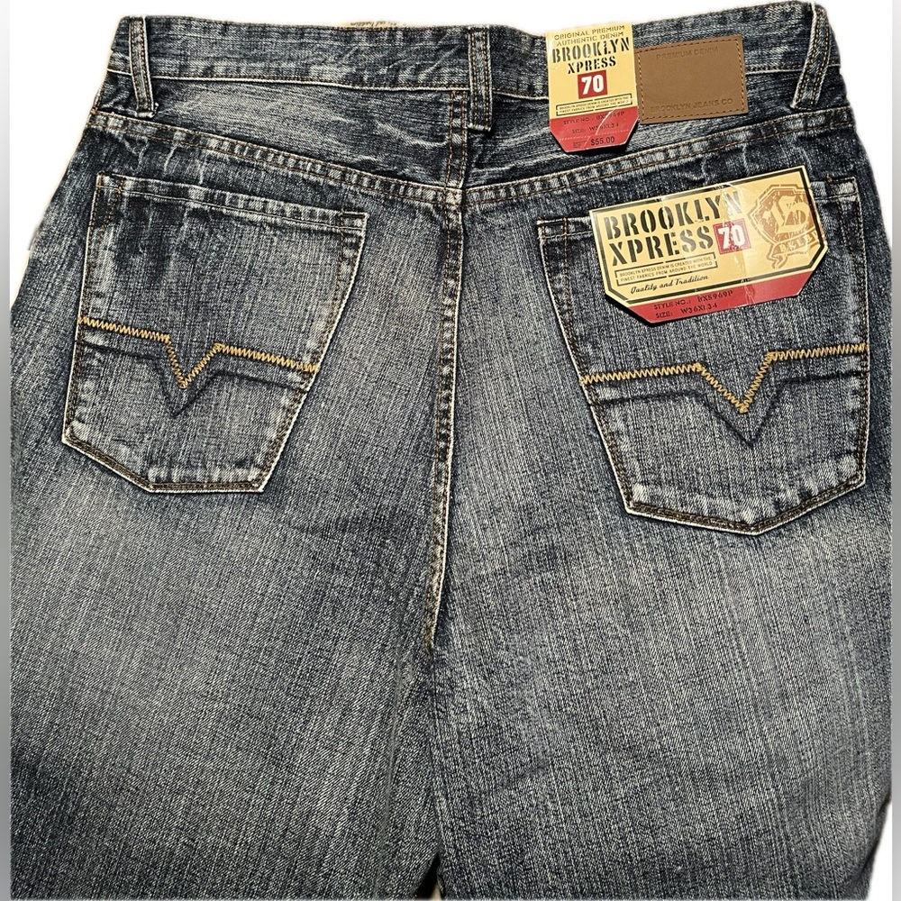 Brooklyn Xpress 70 Stonewash Jeans W36”X L34” - Picture 6 of 7